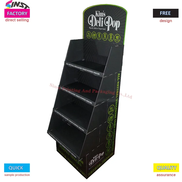Popcorn cardboard display rack
