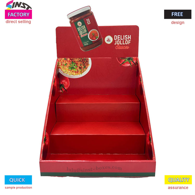Bosca taispeána countertop ketchup